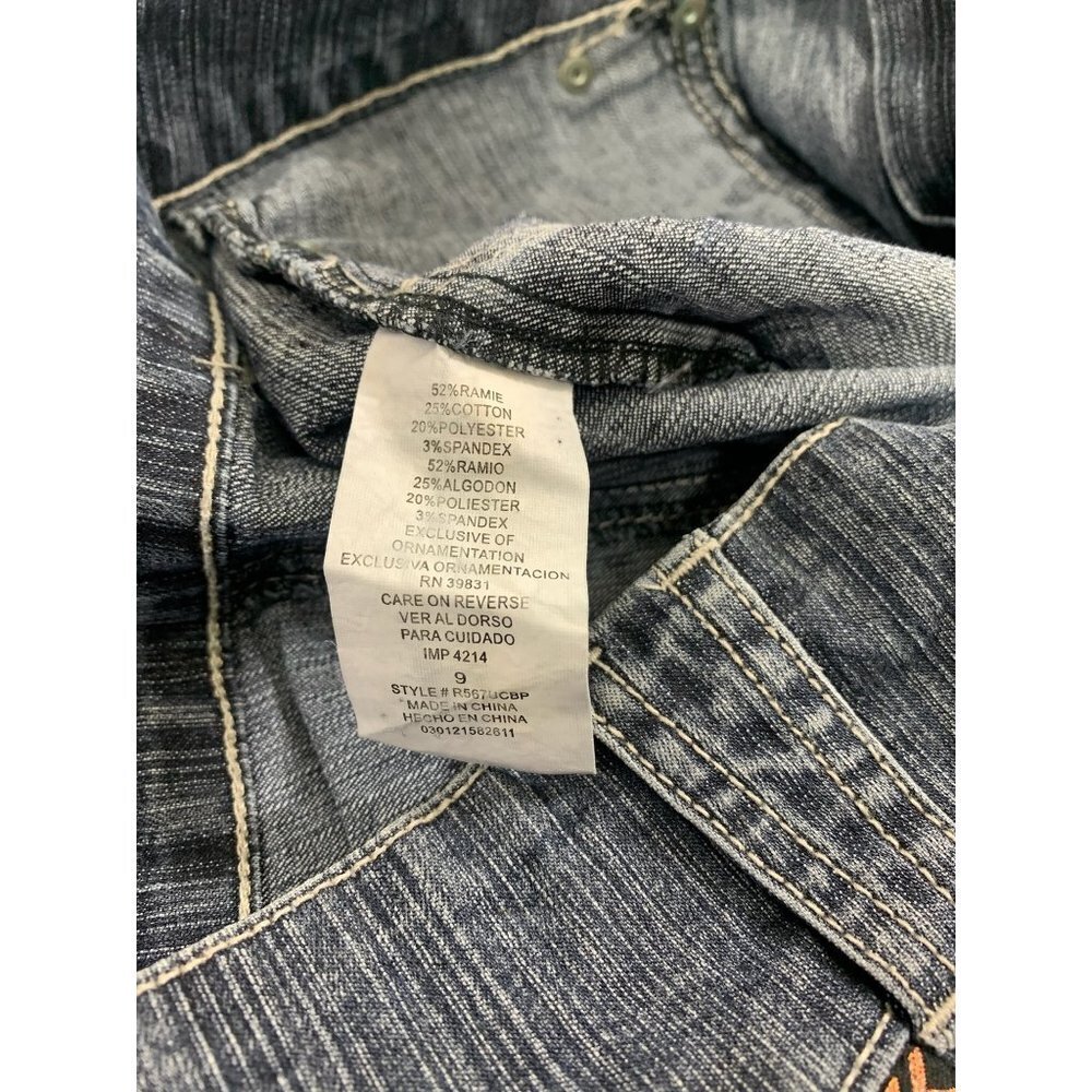 Rewind Women's Flare Denim Jean Skirt - Picture 5 of 8